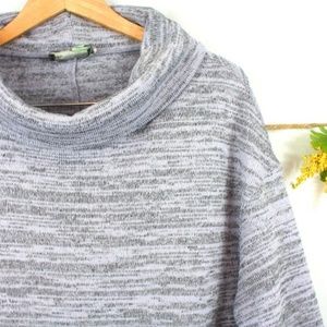 Anthro Saturday Sunday Gray Cowl Neck Dress